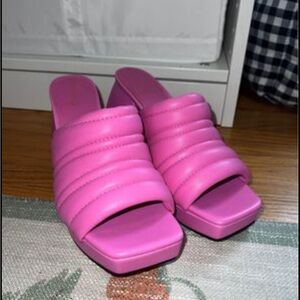 Bright Pink Chunky Heels Circus by Sam Edelman shoes - size 8.5